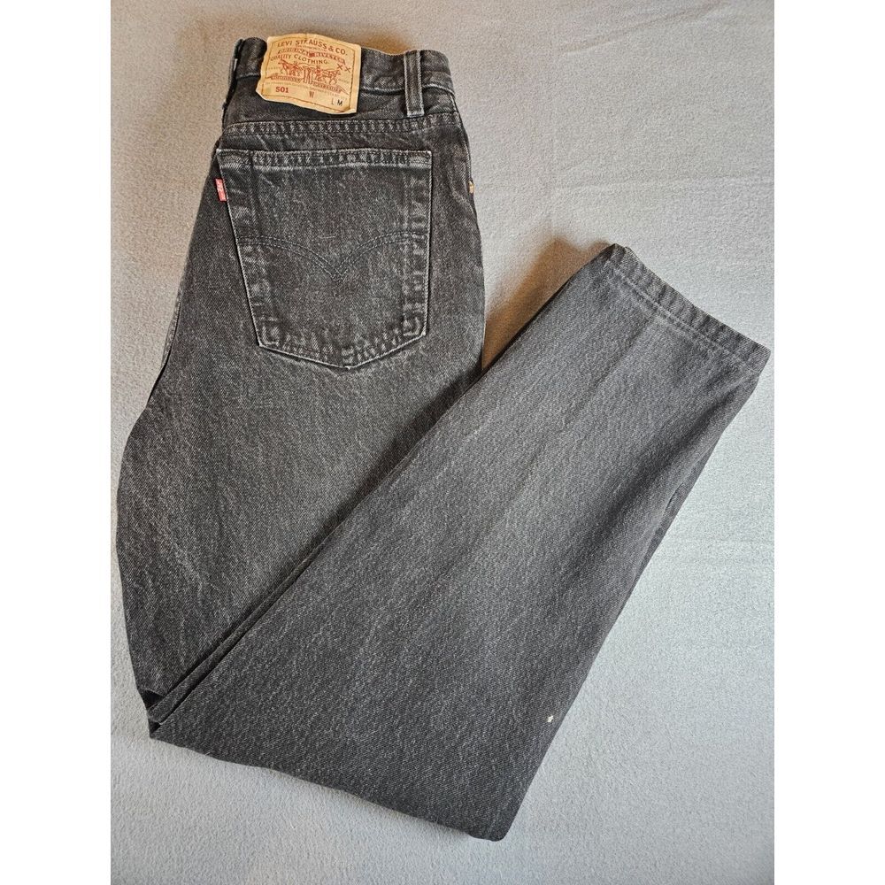 Vintage Levis Jeans Sz M Red Tab 30x30‎ 501 Straight Denim Mom 90s Made in USA